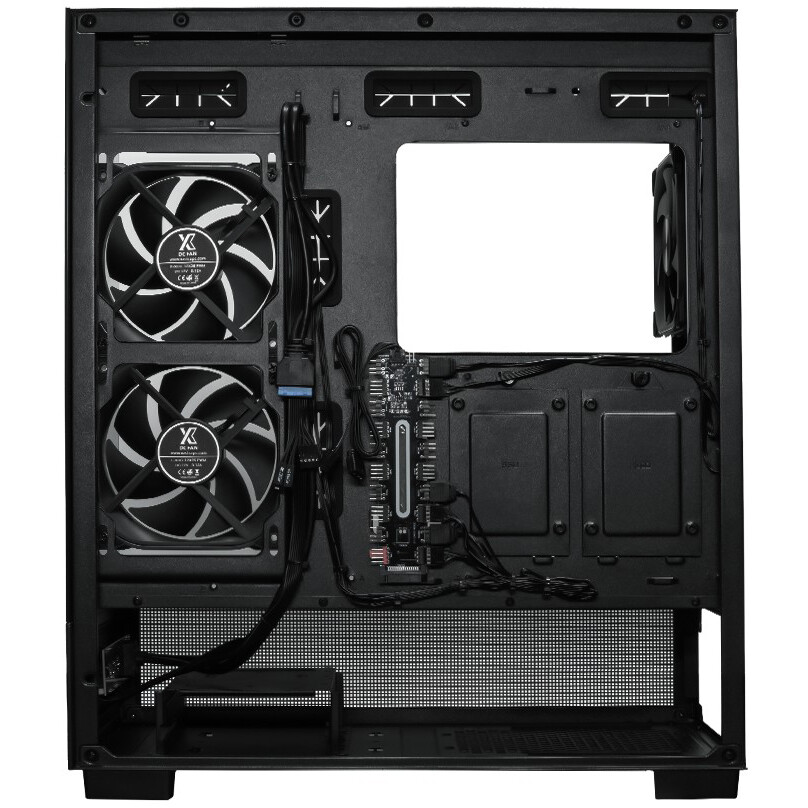 Корпус XASTRA Q500 3ARGB-FG-C10-UC Black - Q500-3FG12A-C10-UC - фото 7