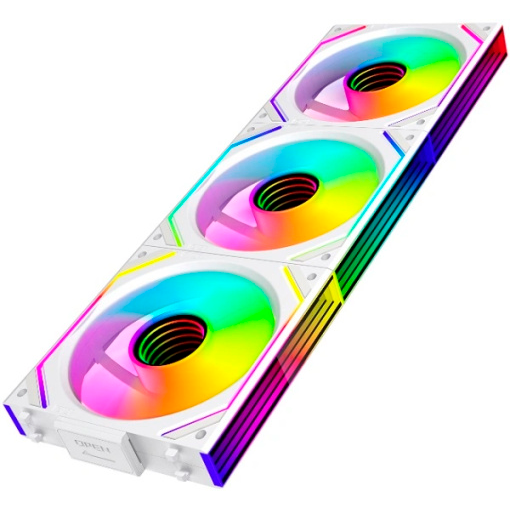 Вентилятор для корпуса Eurocase EU FN120 ARGB 8+16 PWM White (3 шт.)