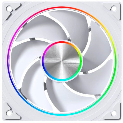 Вентилятор для корпуса Eurocase EU FN120 ARGB 8+18 PWM White (3 шт.) - 00-01217817