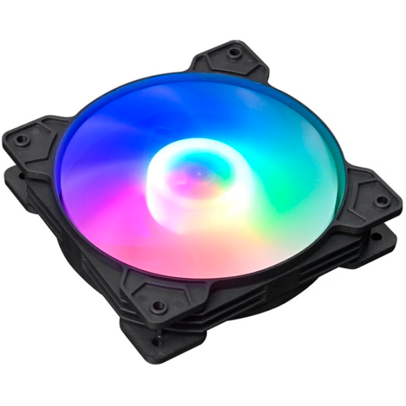 Вентилятор для корпуса Eurocase EU FN120 FRGB 8 Molex Black (3 шт.) - 00-01217804 - фото 2