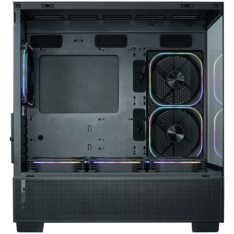 Корпус XASTRA Q500M 6ARGB-FG-C10-UC Black - Q500M-6FG12A-C10-UC - фото 6