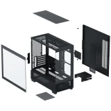 Корпус XASTRA Q500M 6ARGB-FG-C10-UC Black (Q500M-6FG12A-C10-UC)