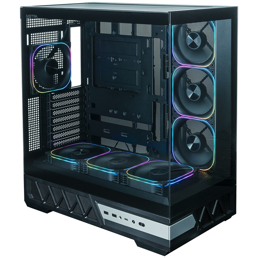 Корпус XASTRA Q700 7ARGB-FG-C10-UC Black - Q700-7FG12A-C10-UC - фото 3