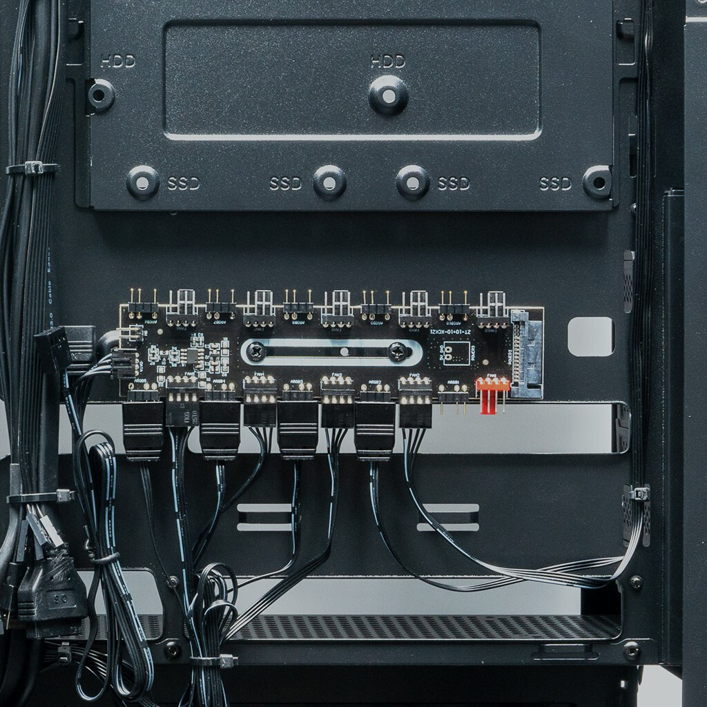 Корпус XASTRA Q700 7ARGB-FG-C10-UC Black - Q700-7FG12A-C10-UC - фото 8