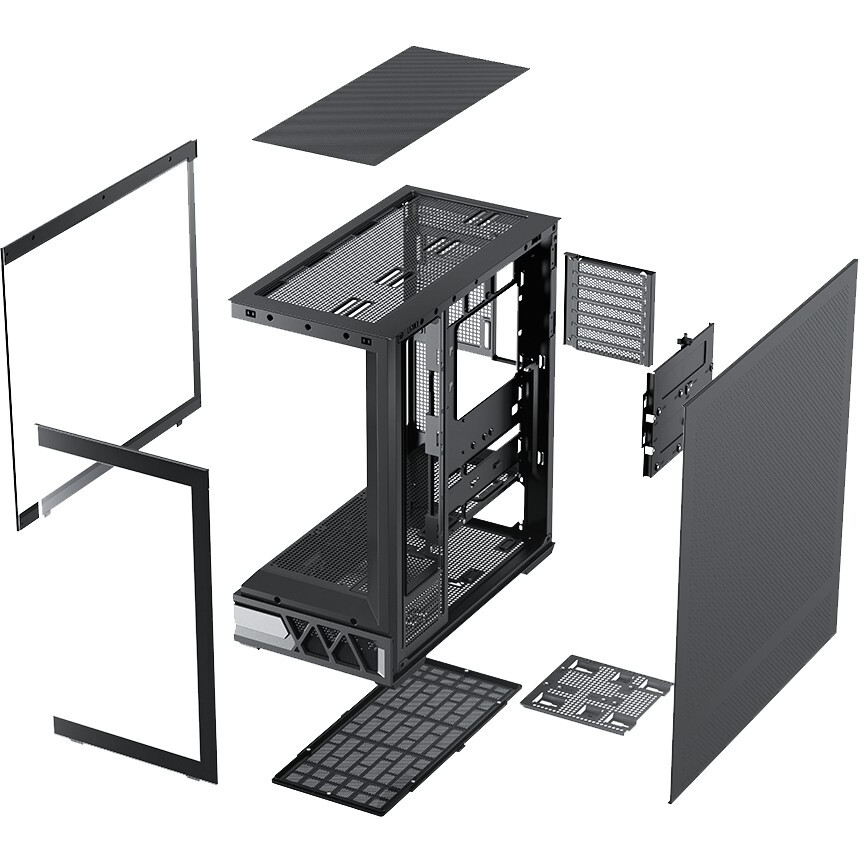 Корпус XASTRA Q700 7ARGB-FG-C10-UC Black - Q700-7FG12A-C10-UC - фото 10