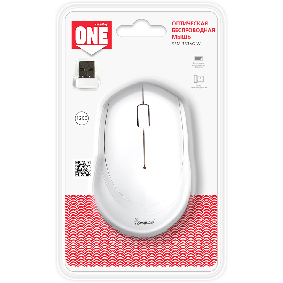 Мышь SmartBuy 333AG White - SBM-333AG-W - фото 6