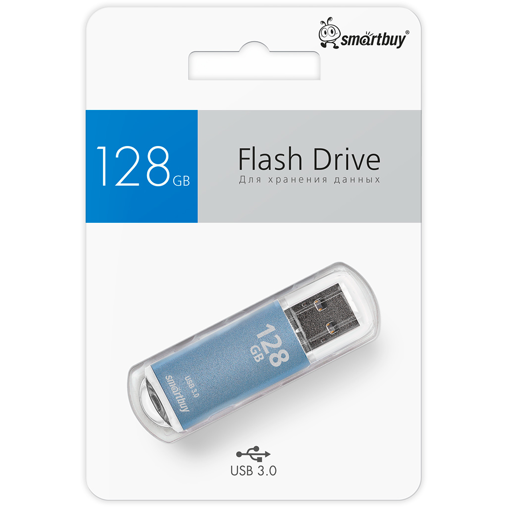 USB Flash накопитель 128Gb SmartBuy V-Cult Blue (SB128GBVC-B3) - фото 4