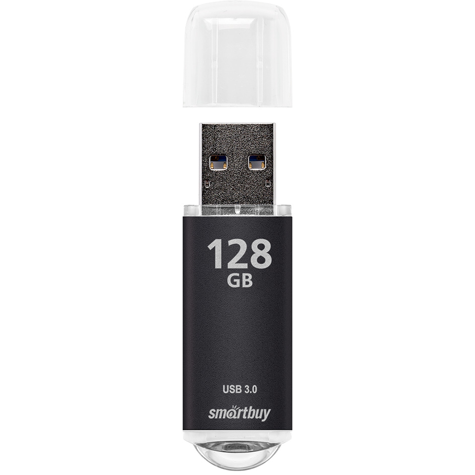 USB Flash накопитель 128Gb SmartBuy V-Cut Black (SB128GBVC-K3) - фото 2