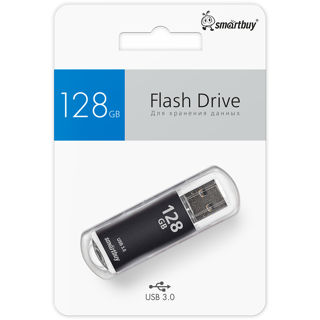 USB Flash накопитель 128Gb SmartBuy V-Cut Black (SB128GBVC-K3) - фото 4