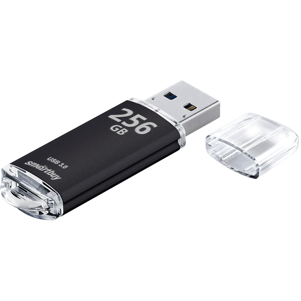 USB Flash накопитель 256Gb SmartBuy V-Cut Black (SB256GBVC-K3) - фото 3