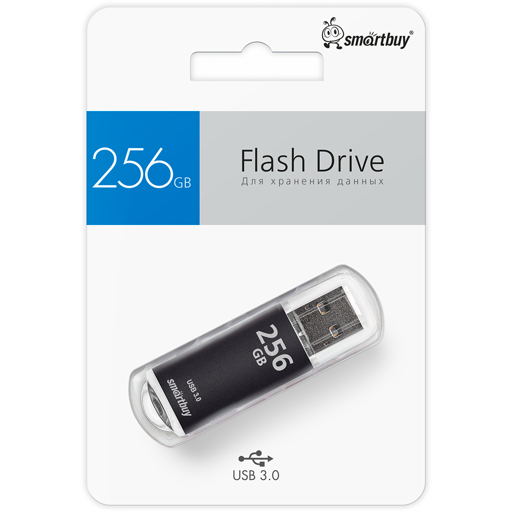 USB Flash накопитель 256Gb SmartBuy V-Cut Black (SB256GBVC-K3) - фото 4