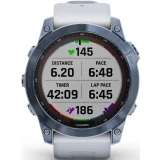 Умные часы Garmin Fenix 7X Sapphire Solar 51mm Titan Blue/White (010-02541-15)