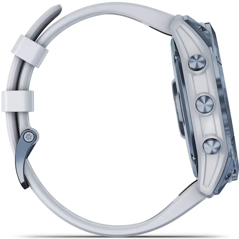 Умные часы Garmin Fenix 7X Sapphire Solar 51mm Titan Blue/White - 010-02541-15 - фото 9