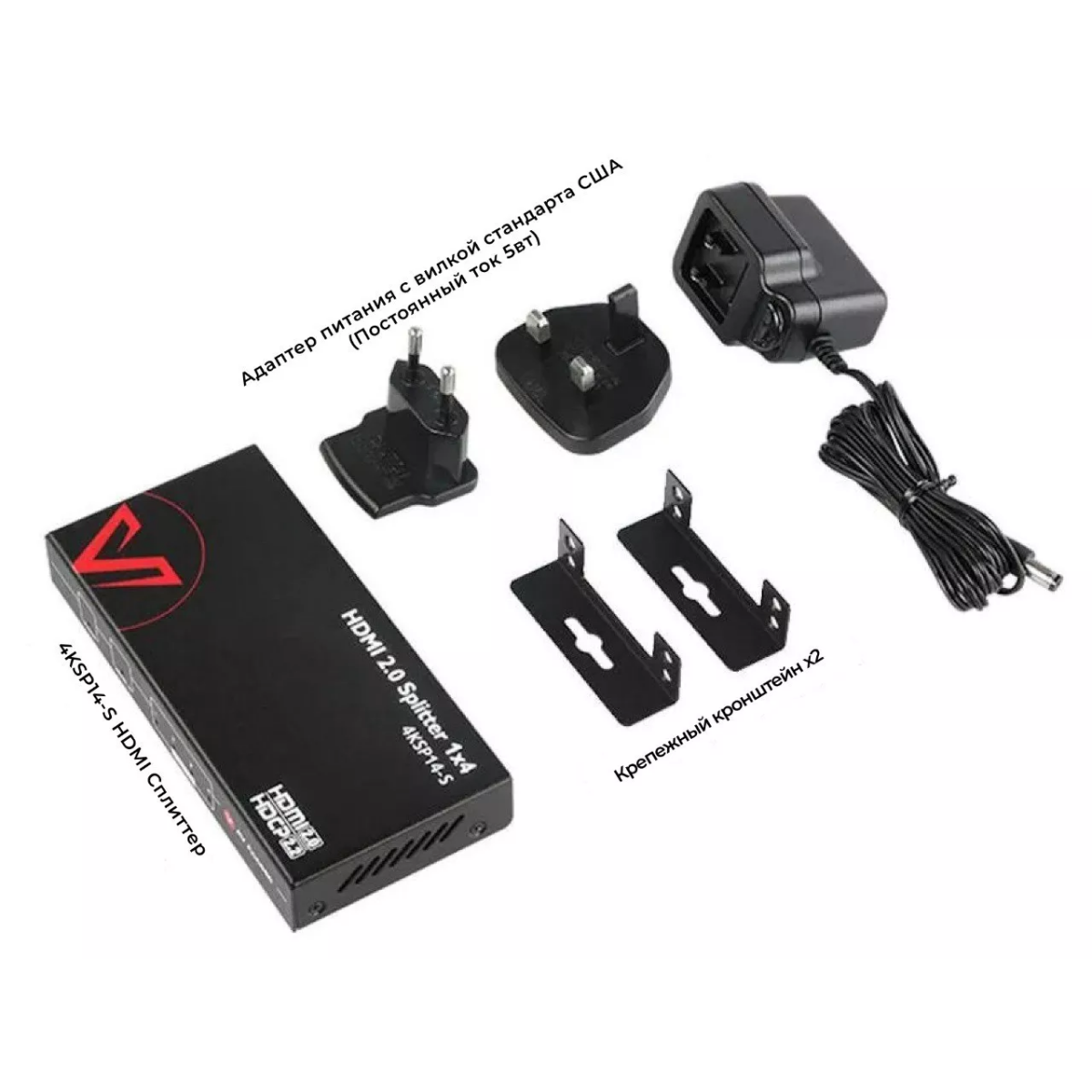 Разветвитель HDMI AV Access 4KSP14-S - фото 9