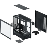 Корпус XASTRA Q500M 3ARGB-FG-C10-UC Black (Q500M-3FG12A-C10-UC)