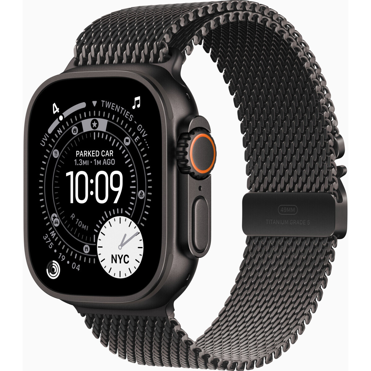 Умные часы Apple Watch Ultra 3 49mm Black Titanium Case with Black Titanium Milanese Loop (MF1Q4) - MF1Q4ZP/A
