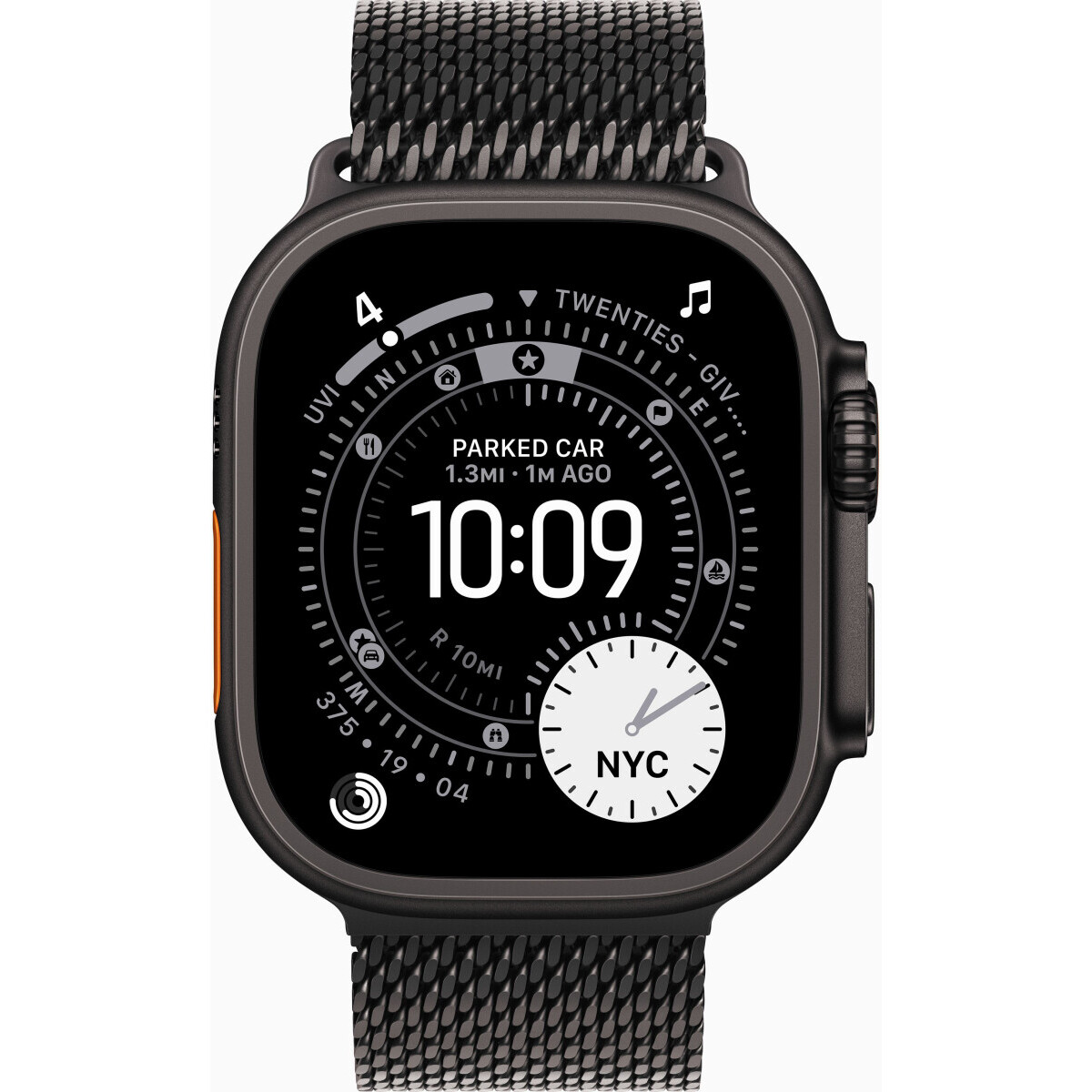 Умные часы Apple Watch Ultra 3 49mm Black Titanium Case with Black Titanium Milanese Loop (MF1Q4) - MF1Q4ZP/A - фото 2