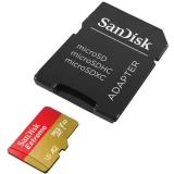 Карта памяти 64Gb MicroSD SanDisk Extreme + SD адаптер (SDSQXAH-064G-GN6MA)