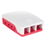 Корпус для одноплатного компьютера QUMO RS030 ABS Plastic case for Raspberry Pi 4 White/Red (32915)