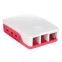 Корпус для одноплатного компьютера QUMO RS030 ABS Plastic case for Raspberry Pi 4 White/Red - 32915