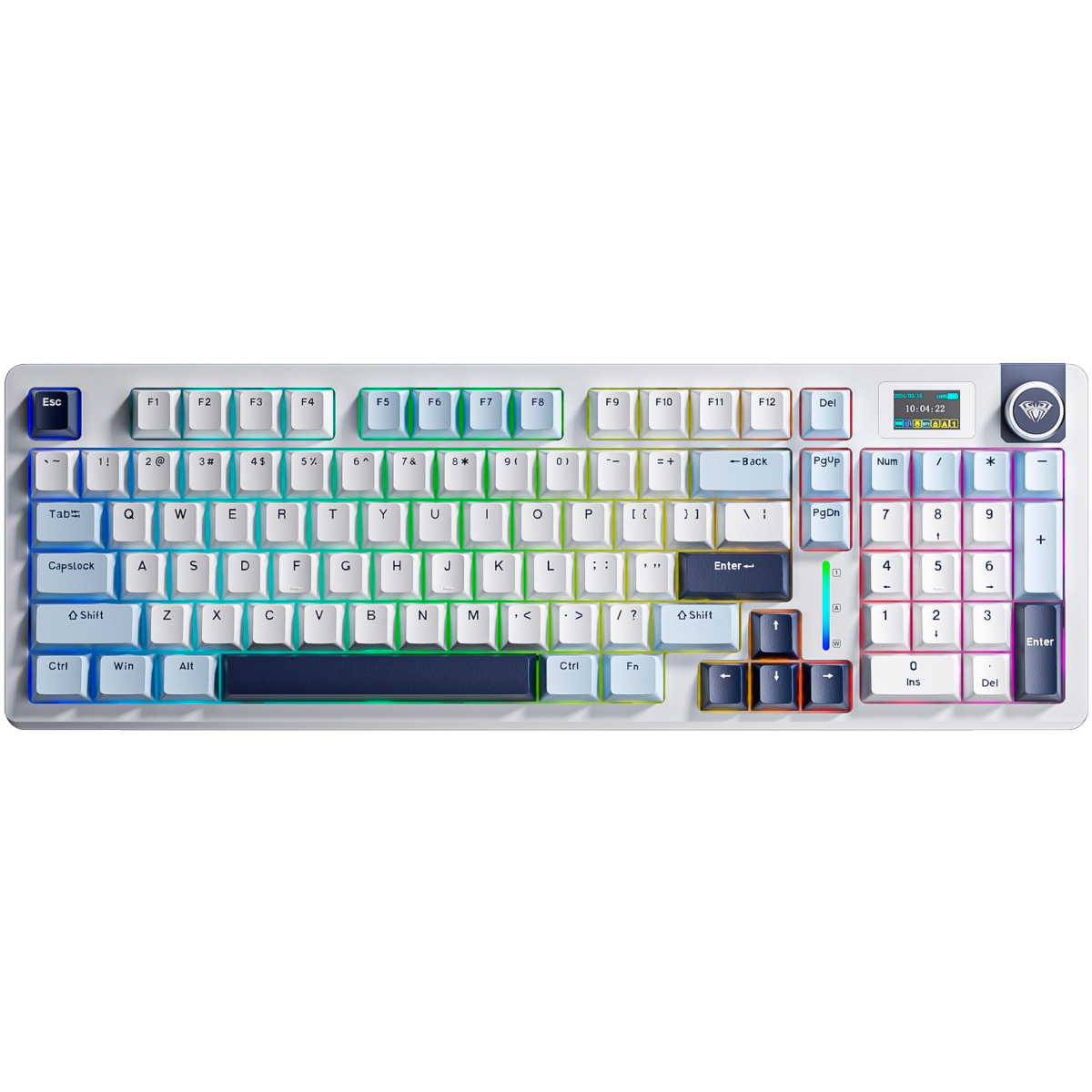 Клавиатура AULA S98Pro 3in1 White/Blue/Dark Purple