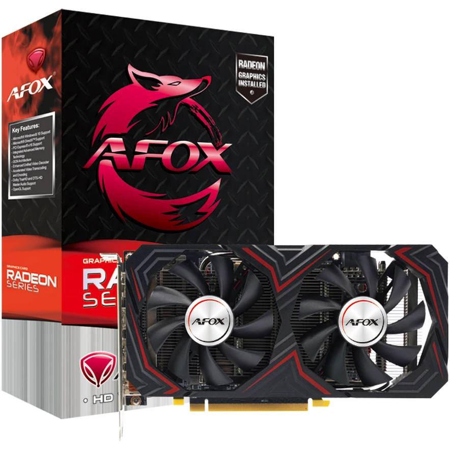 Видеокарта AMD Radeon RX 580 AFOX 8Gb (AFRX580-8192D5H6-V2) - фото 6