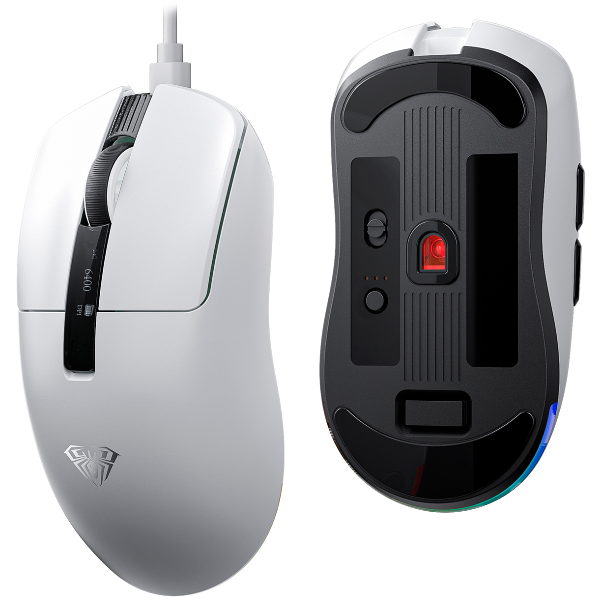 Мышь AULA SC590 Pro White - фото 4