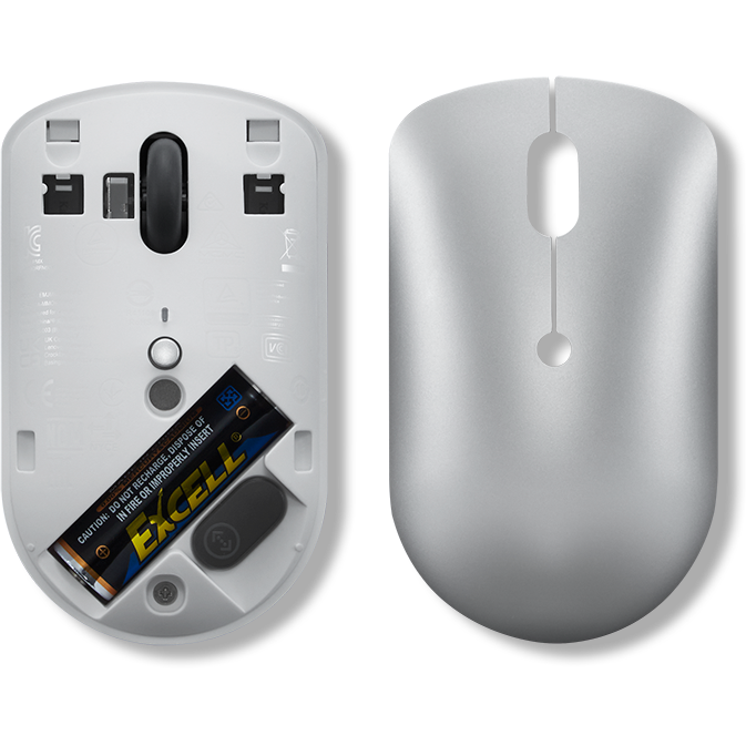 Мышь Lenovo 540 USB-C Wireless Compact Cloud Grey - GY51D20869 - фото 6