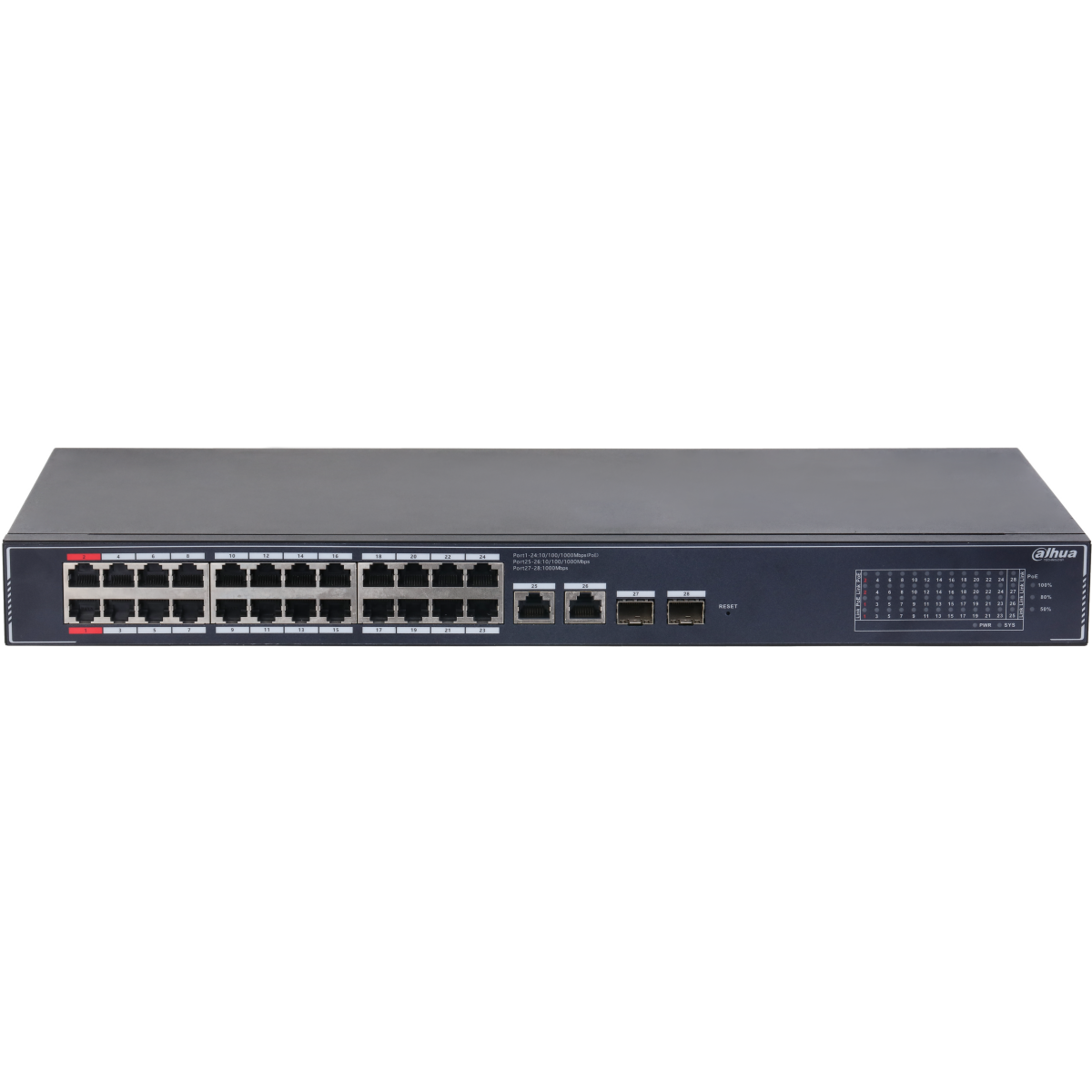 Коммутатор (свитч) Dahua DH-SG4028LP