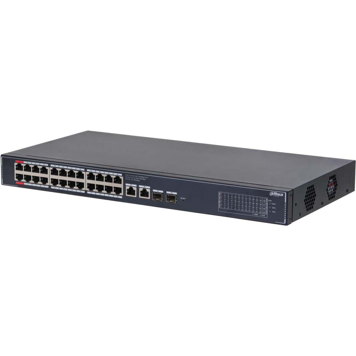 Коммутатор (свитч) Dahua DH-SG4028LP - фото 2
