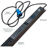 Блок розеток Cabeus SMART-PDU-16-1P-36C13-6C19-I309-CM