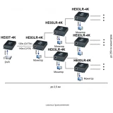 Удлинитель HDMI SC&T HE03L-4K