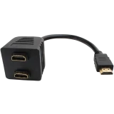 Разветвитель HDMI (M) - 2x HDMI (F), 0.2м, Bion BXP-A-2HT1