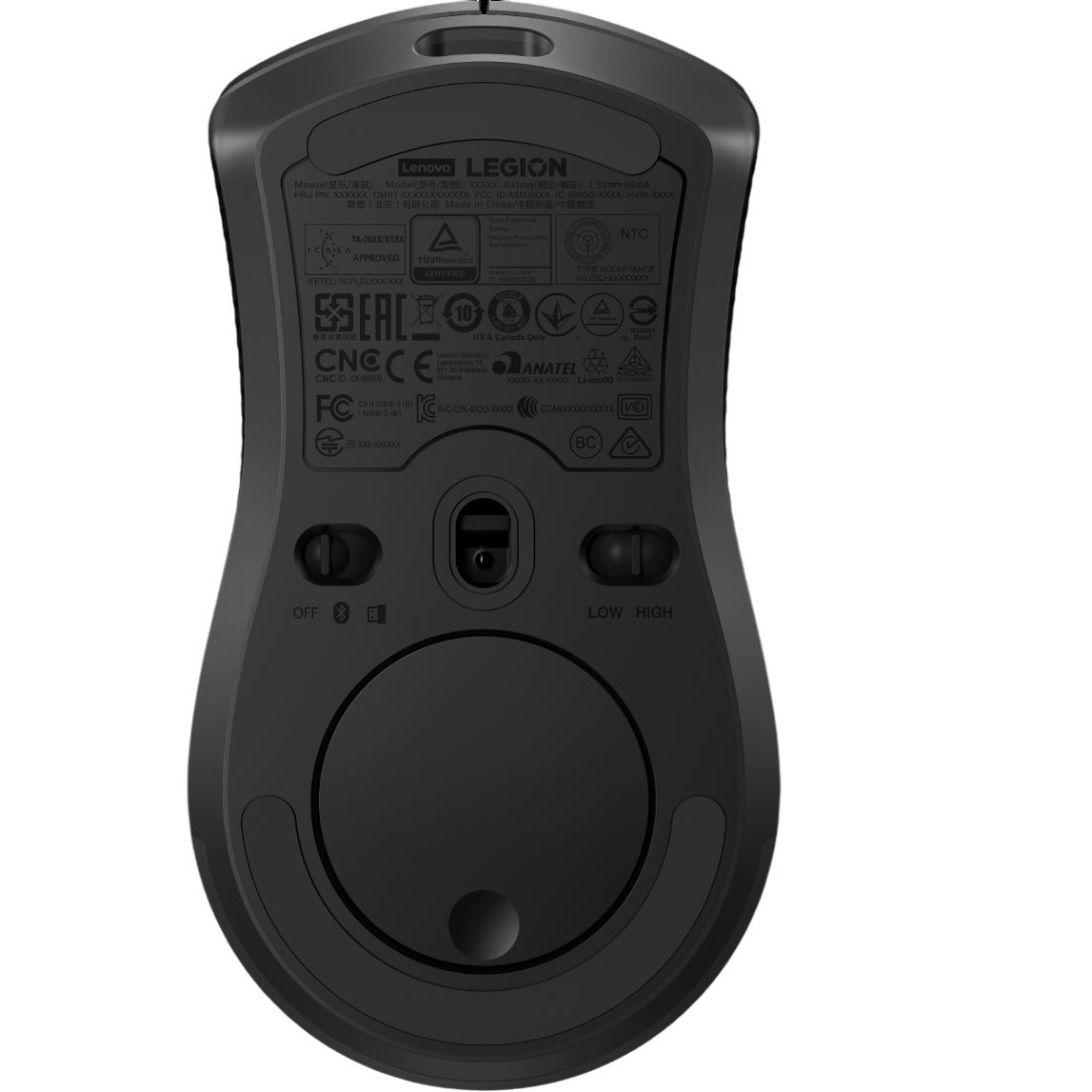Мышь Lenovo Legion M600 Black - GY50X79385 - фото 11