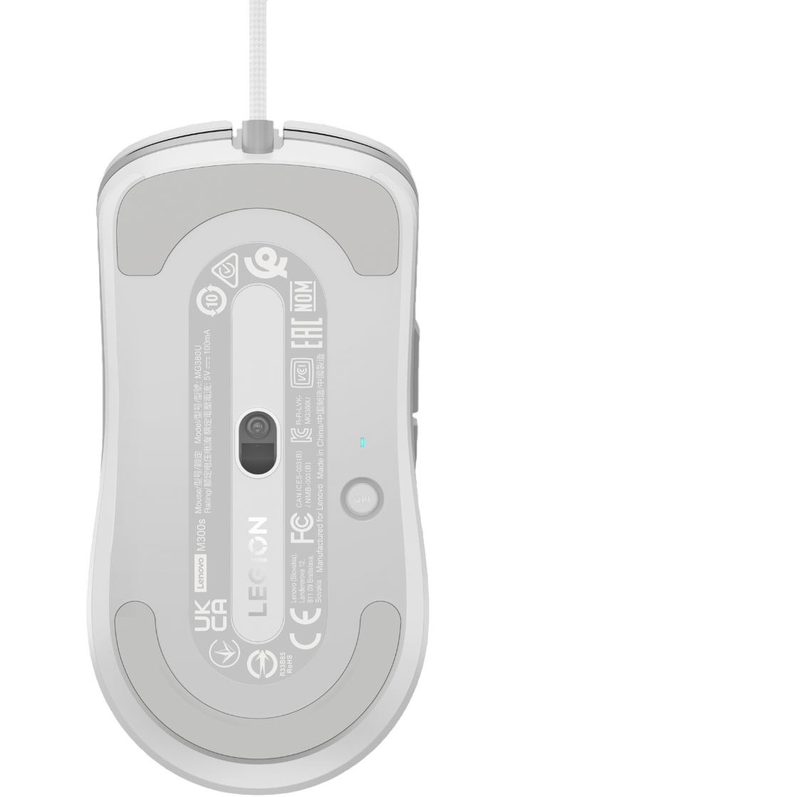 Мышь Lenovo Legion M300s RGB Gaming White - GY51H47351 - фото 10