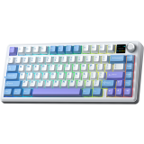 Клавиатура AULA F75MAX Light Blue-White-Purple