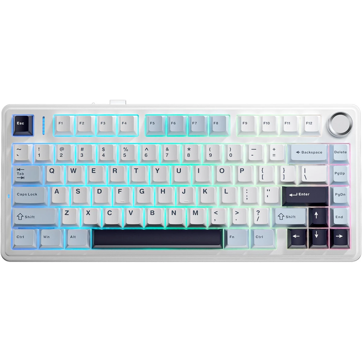 Клавиатура AULA F75 Light Blue/White/Black Purple (Reaper Switches)