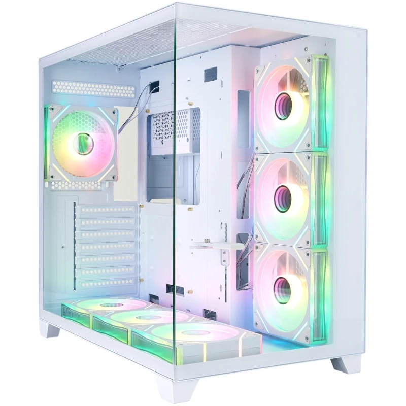 Корпус 1STPLAYER MEGAVIEW MV8-TP ARGB White (MV8-TP-WH-6FC7R-W-1FC7-W-HUB2)