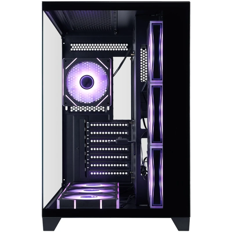 Корпус 1STPLAYER MEGAVIEW MV8-TP ARGB Black (MV8-TP-BK-6FC7R-1FC7-HUB2) - фото 2