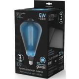 Филаментная лампочка Gauss Vintage Filament Straight ST164 (6 Вт, E27) (157802205)