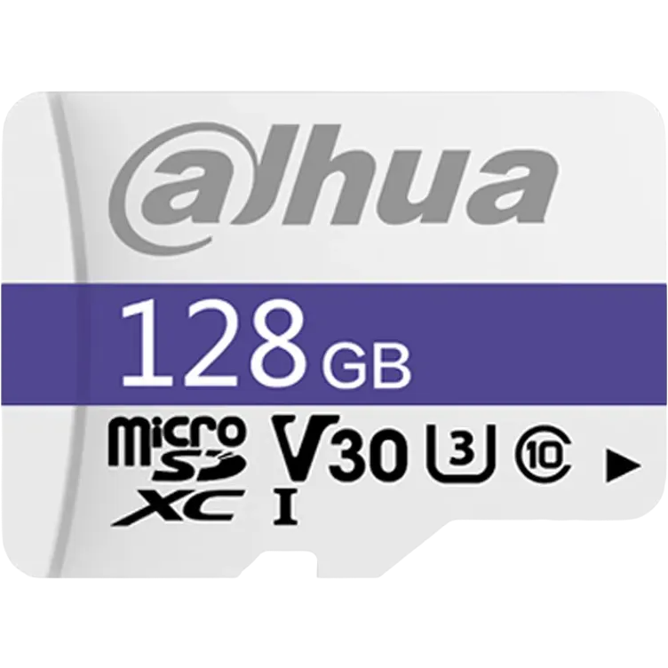 Карта памяти 128Gb MicroSD Dahua C100A + SD адаптер (DHI-TF-C100A-128GB)