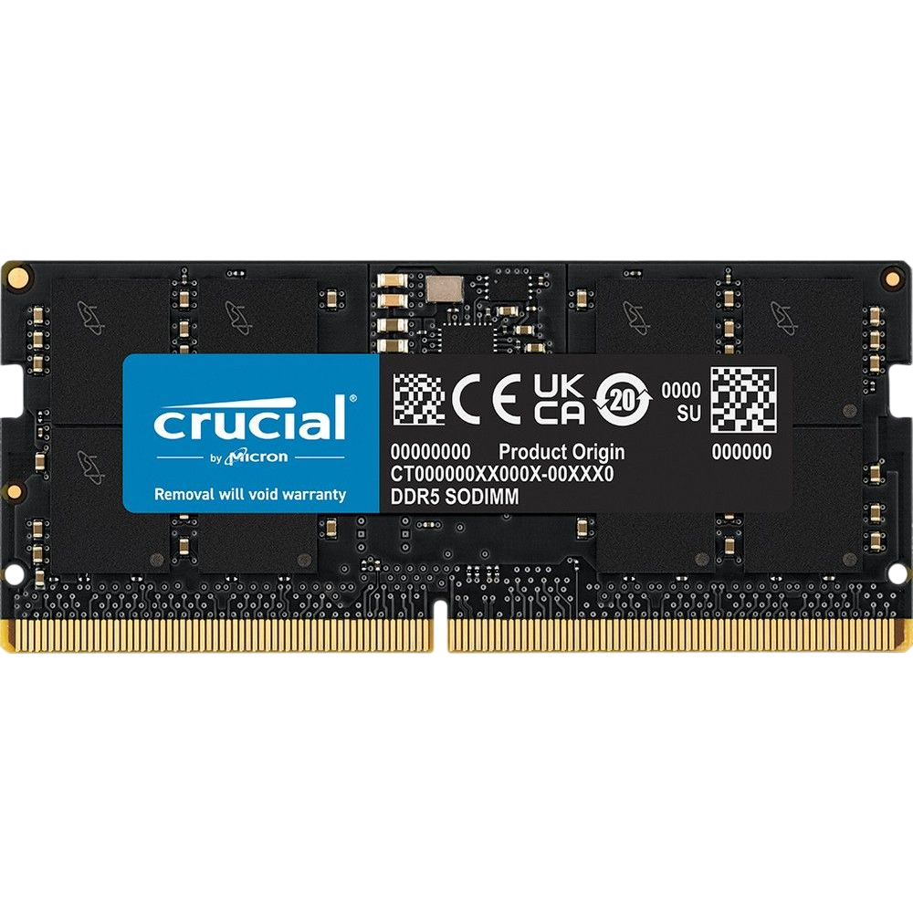 Оперативная память Crucial Classic, DDR5, 16GB (1x16GB), 5600 MHz, CL46, SO-DIMM
