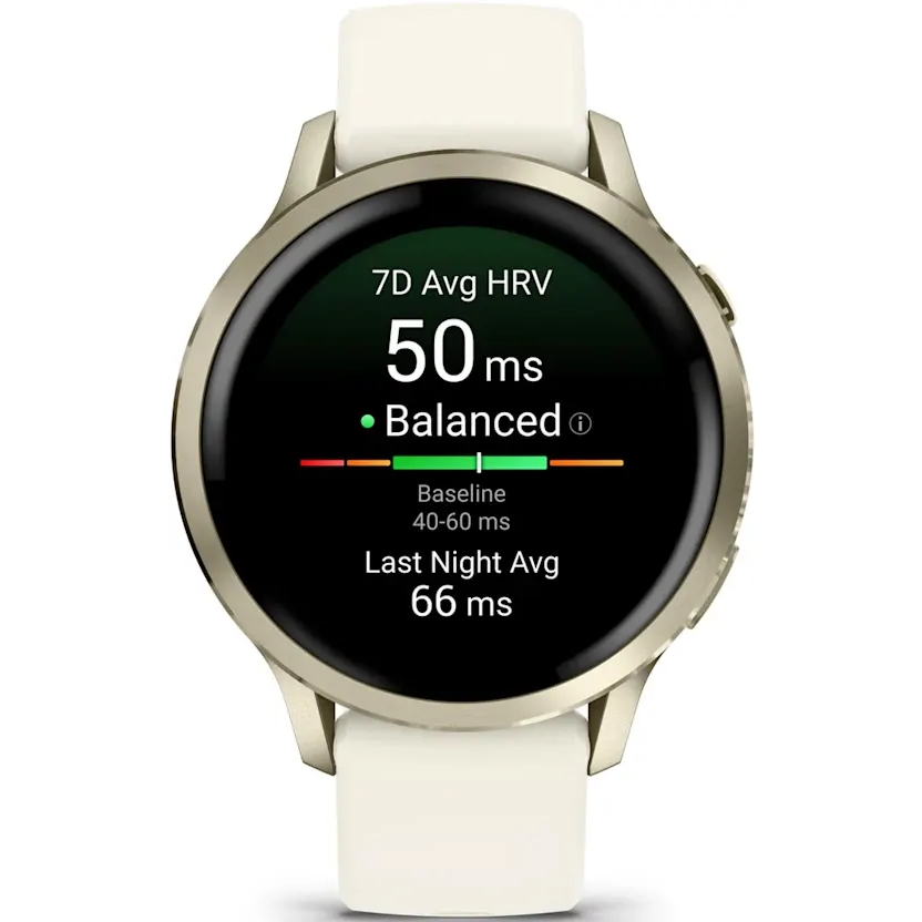 Умные часы Garmin Venu 4 41mm Lunar Gold with Bone Silicone Band - 010-03013-00 - фото 2