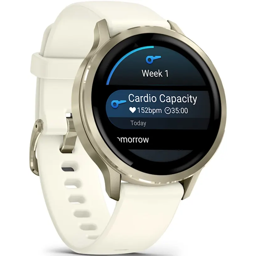 Умные часы Garmin Venu 4 41mm Lunar Gold with Bone Silicone Band - 010-03013-00 - фото 3