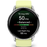 Умные часы Garmin Venu 4 45mm Silver with Citron Silicone band (010-03014-02)