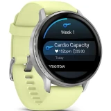 Умные часы Garmin Venu 4 45mm Silver with Citron Silicone band (010-03014-02)