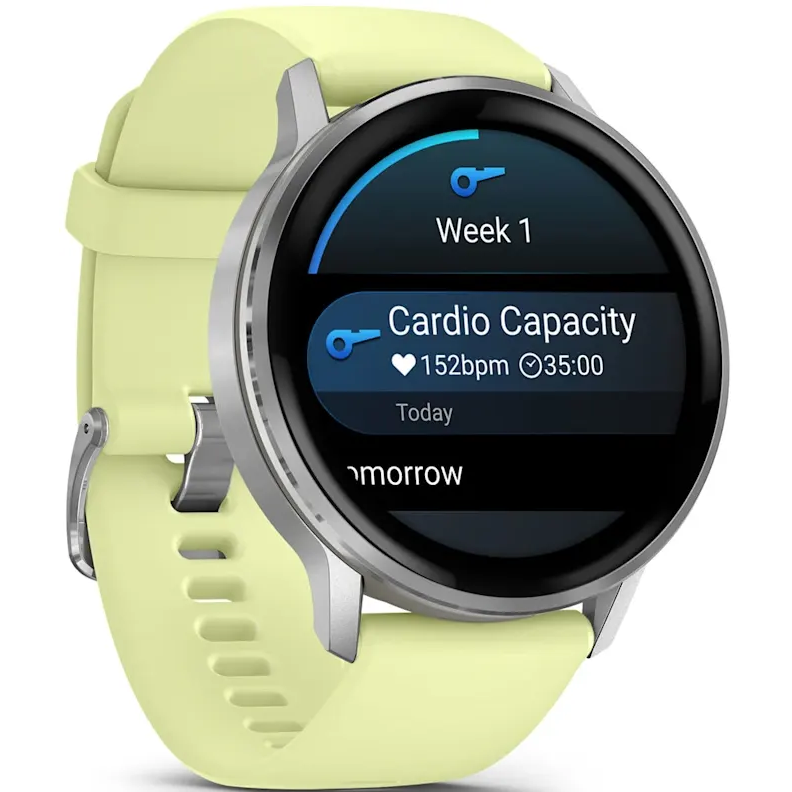 Умные часы Garmin Venu 4 45mm Silver with Citron Silicone band - 010-03014-02 - фото 3
