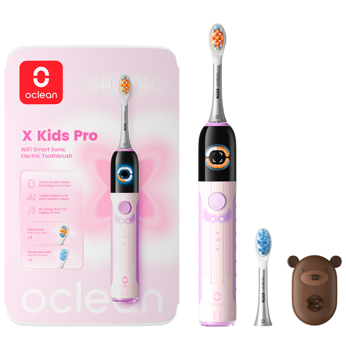 Зубная щётка Oclean X Kids Pro K5600 Pink - 6970810555929 - фото 7