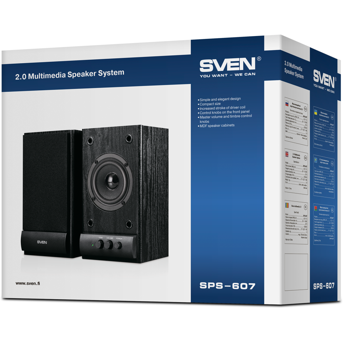 Колонки Sven SPS-607 Black - фото 3