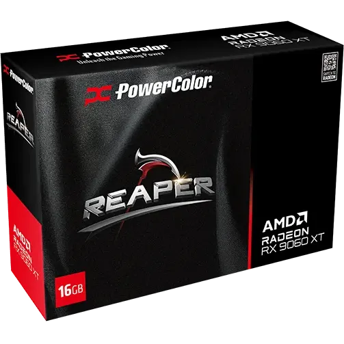 Видеокарта AMD Radeon RX 9060 XT PowerColor Reaper 16Gb (RX9060XT 16G-A) - фото 7